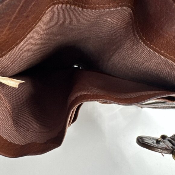 Vintage Y2K Fossil Distressed Soft Leather Wallet Trifold Brown Card Money Snap - Picture 7 of 14